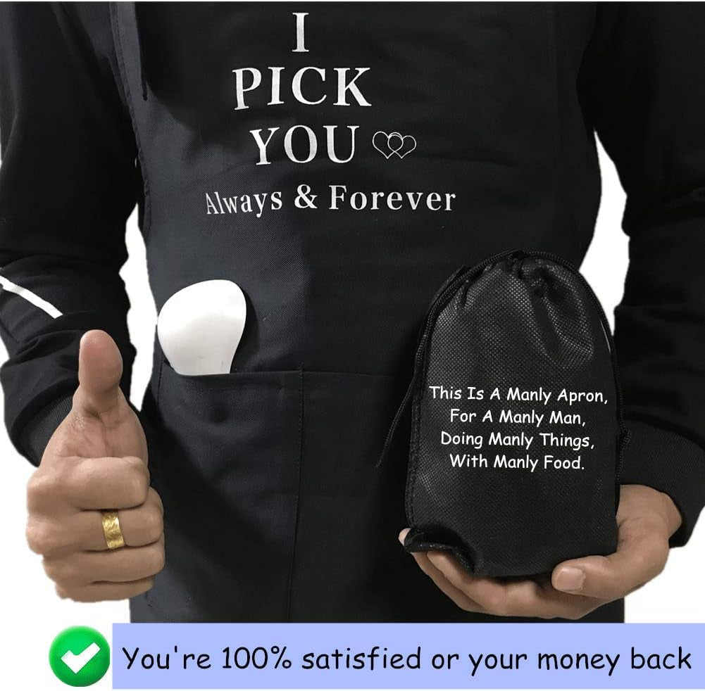 Funny Apron for Men Cooking Aprons for Grilling Apron Husband Boyfriend Gift