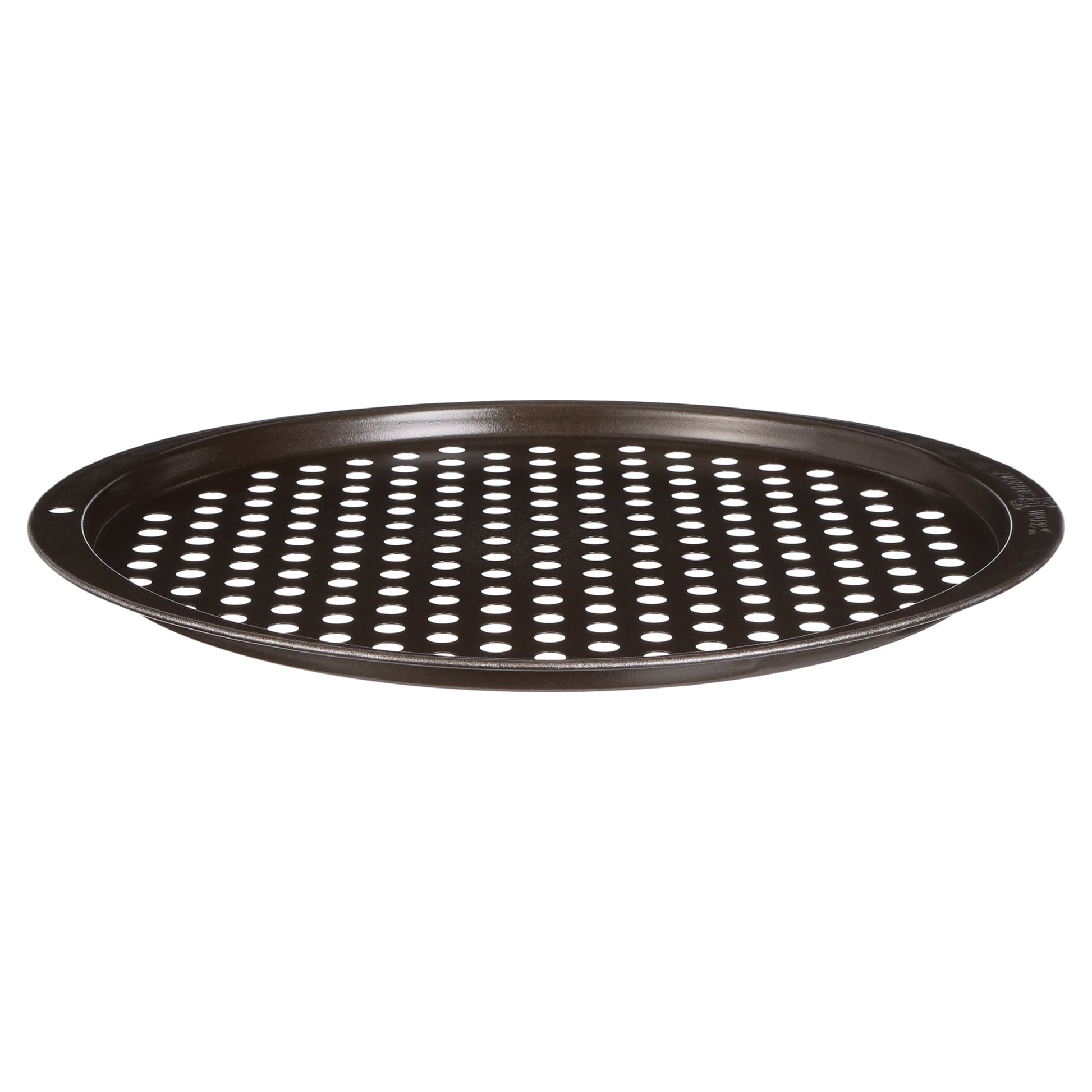 Brown Nonstick Aluminized Steel Pizza Pan, 12.5" X 13.4"