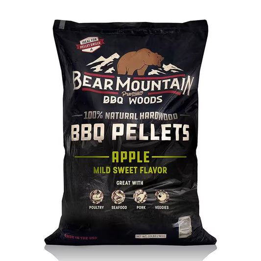 20 Lbs. Premium All-Natural Hardwood Apple BBQ Smoker Pellets