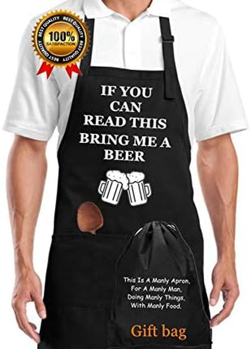 Funny Apron for Men Cooking Aprons for Grilling Apron Husband Boyfriend Gift