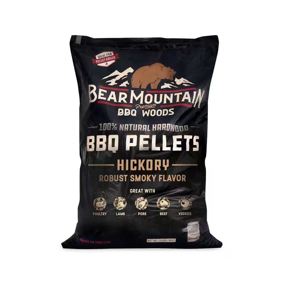 40 Lbs. Premium All-Natural Hardwood Hickory BBQ Smoker Pellets