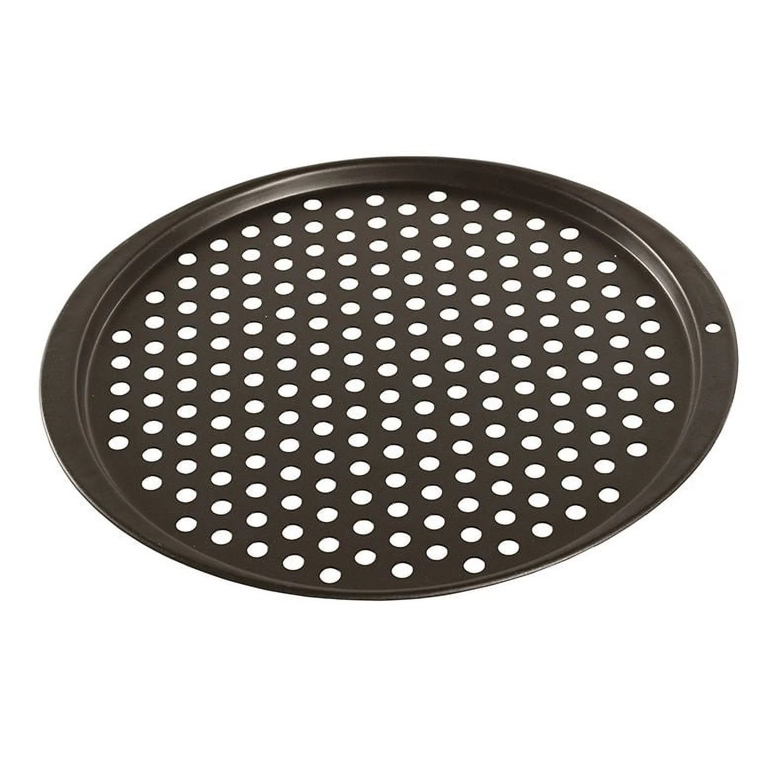 Brown Nonstick Aluminized Steel Pizza Pan, 12.5" X 13.4"