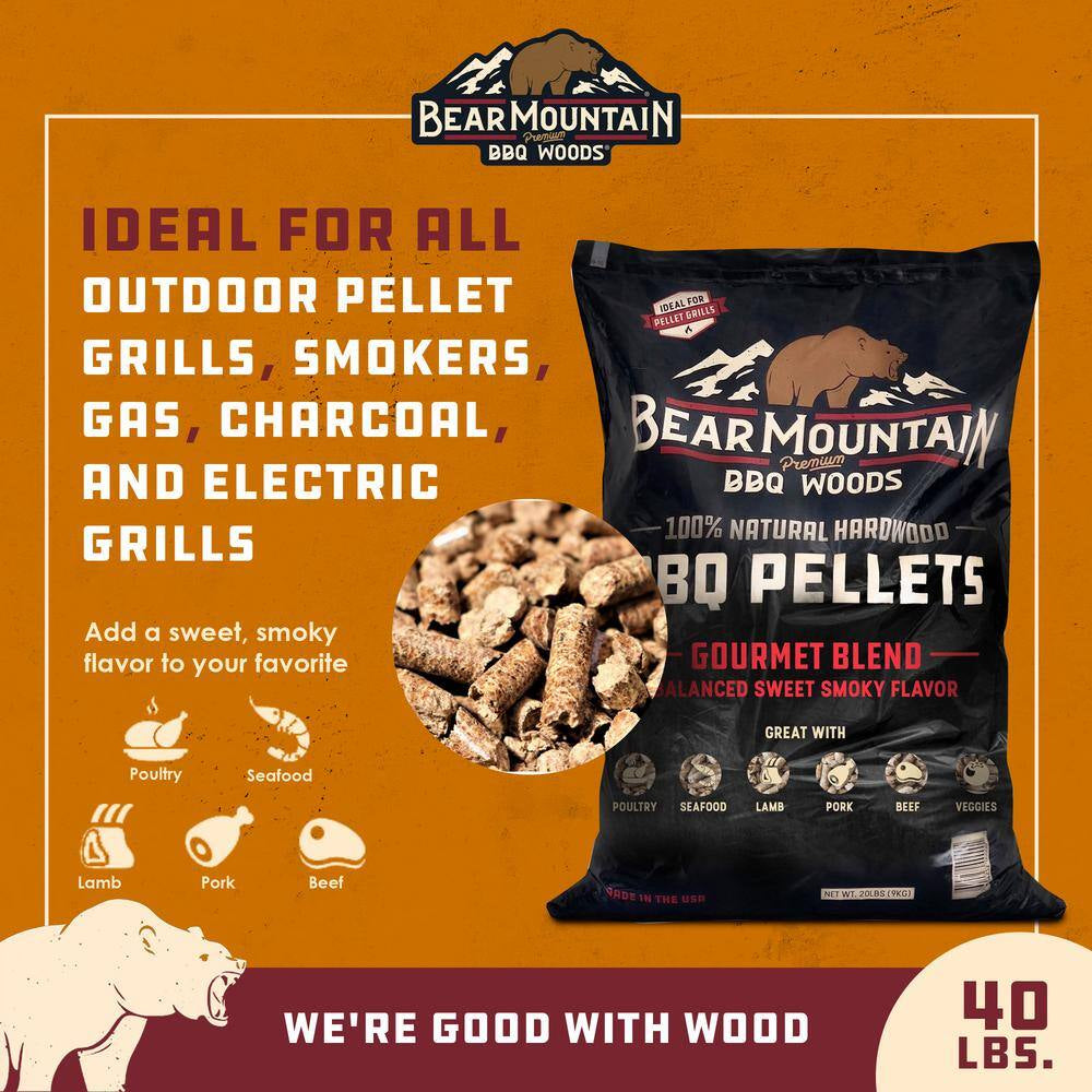 40 Lbs. All-Natural Hardwood Gourmet Blend Smoker Pellets